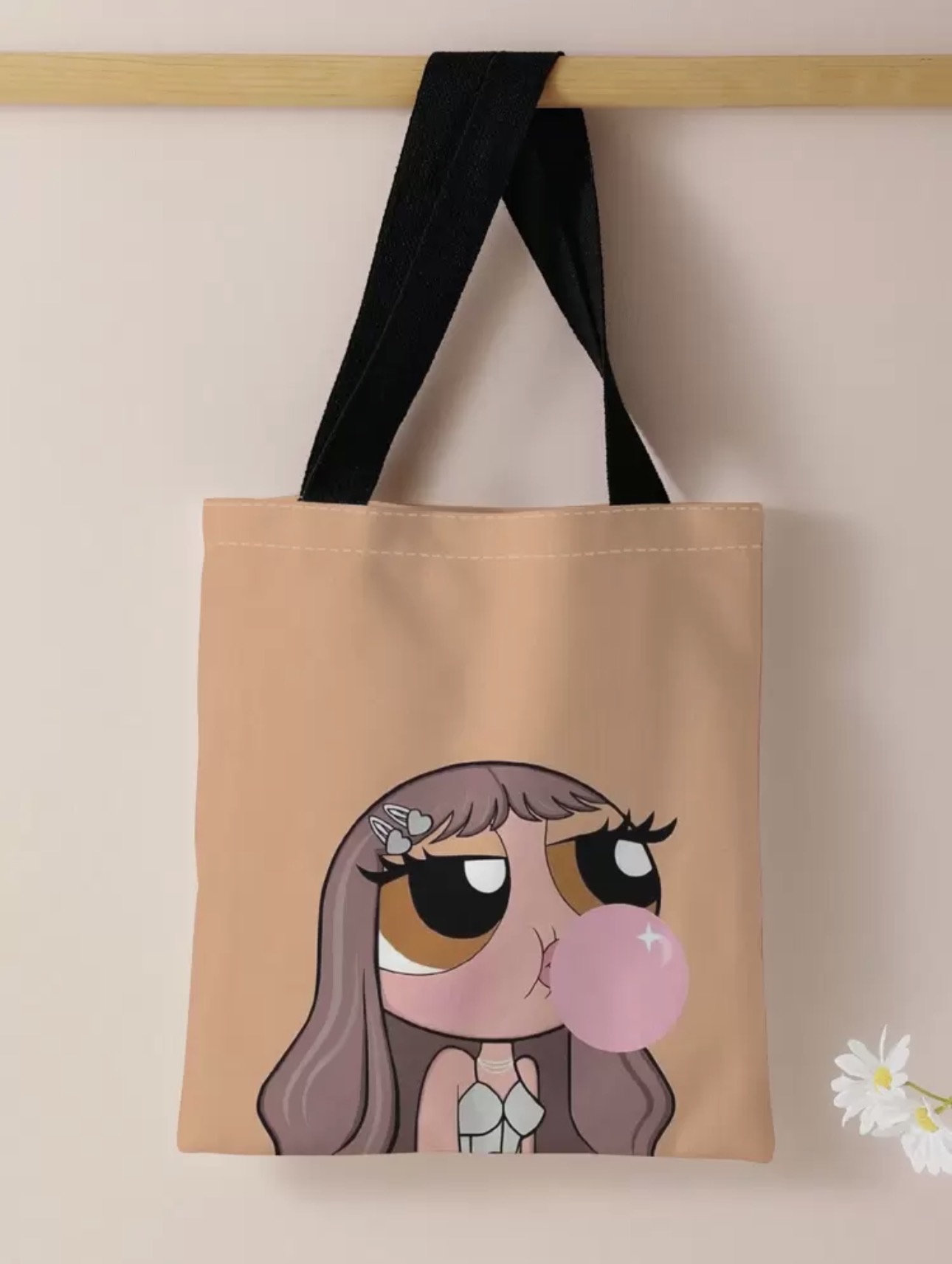 Cute Funny Doll Canvas Tote — alternate