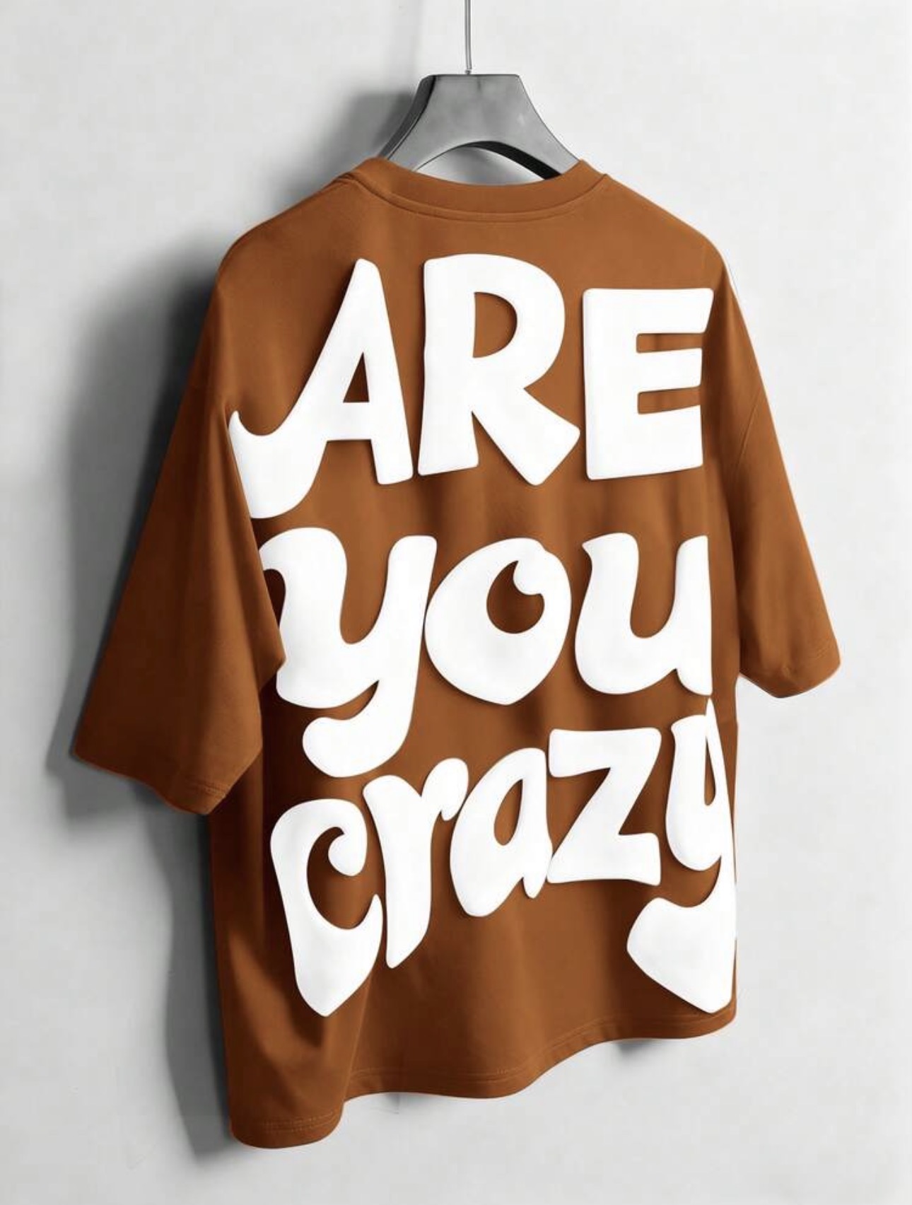 Boxy Fit Crazy Mood Statement T-Shirt