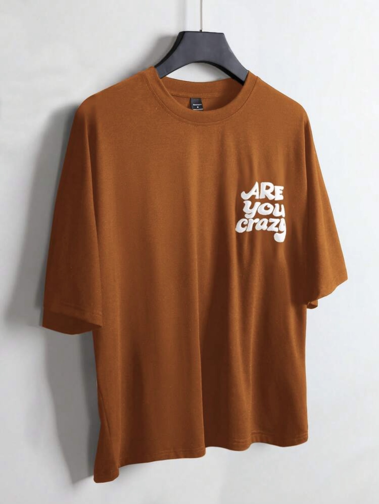 Boxy Fit Crazy Mood Statement T-Shirt — alternate