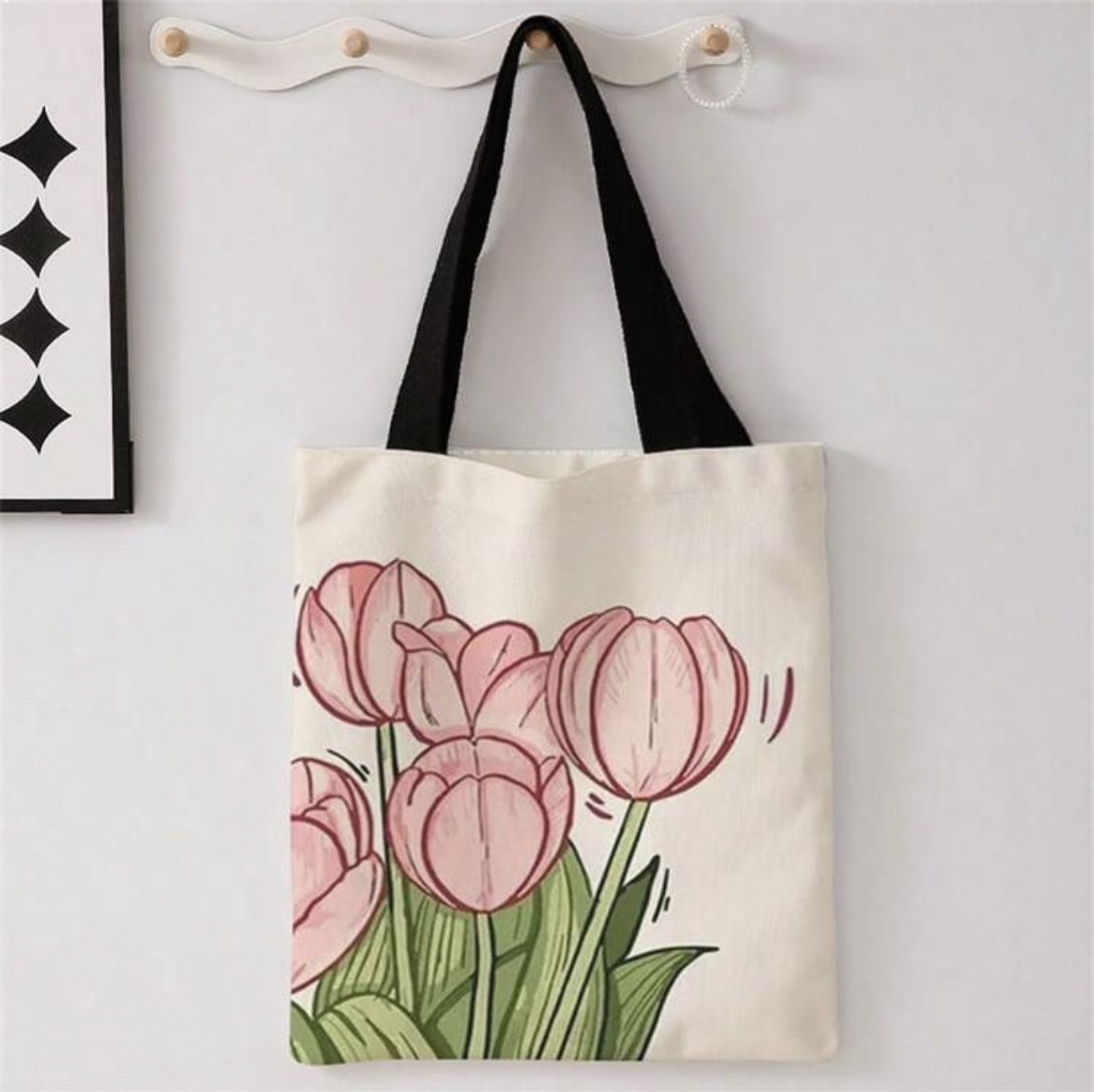 Bloom Pattern Tote Bag — alternate