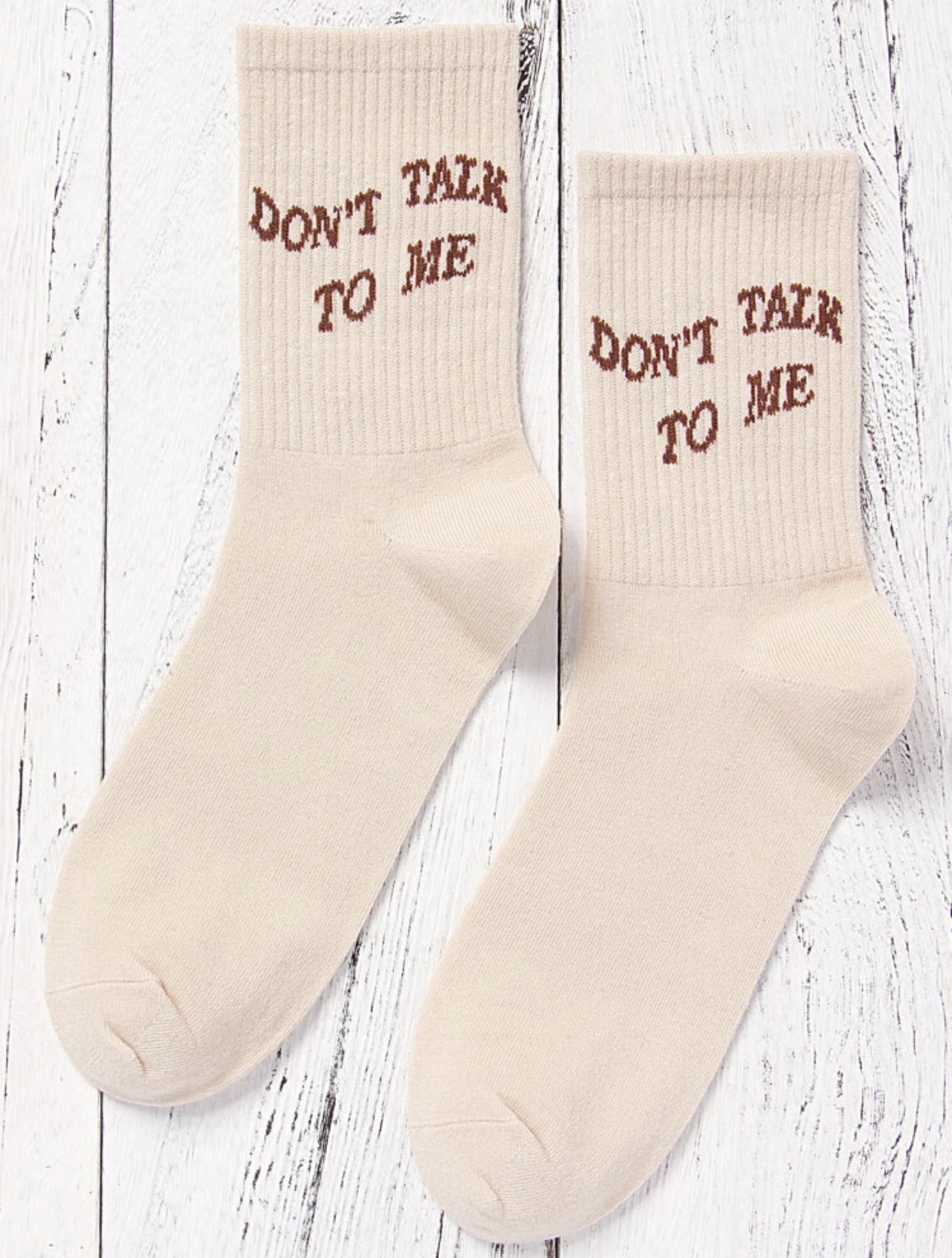 Don’t Talk to Me Graphic Socks — alternate
