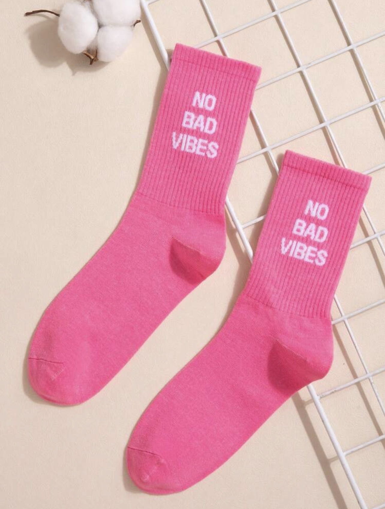 Positive Vibes Crew Socks