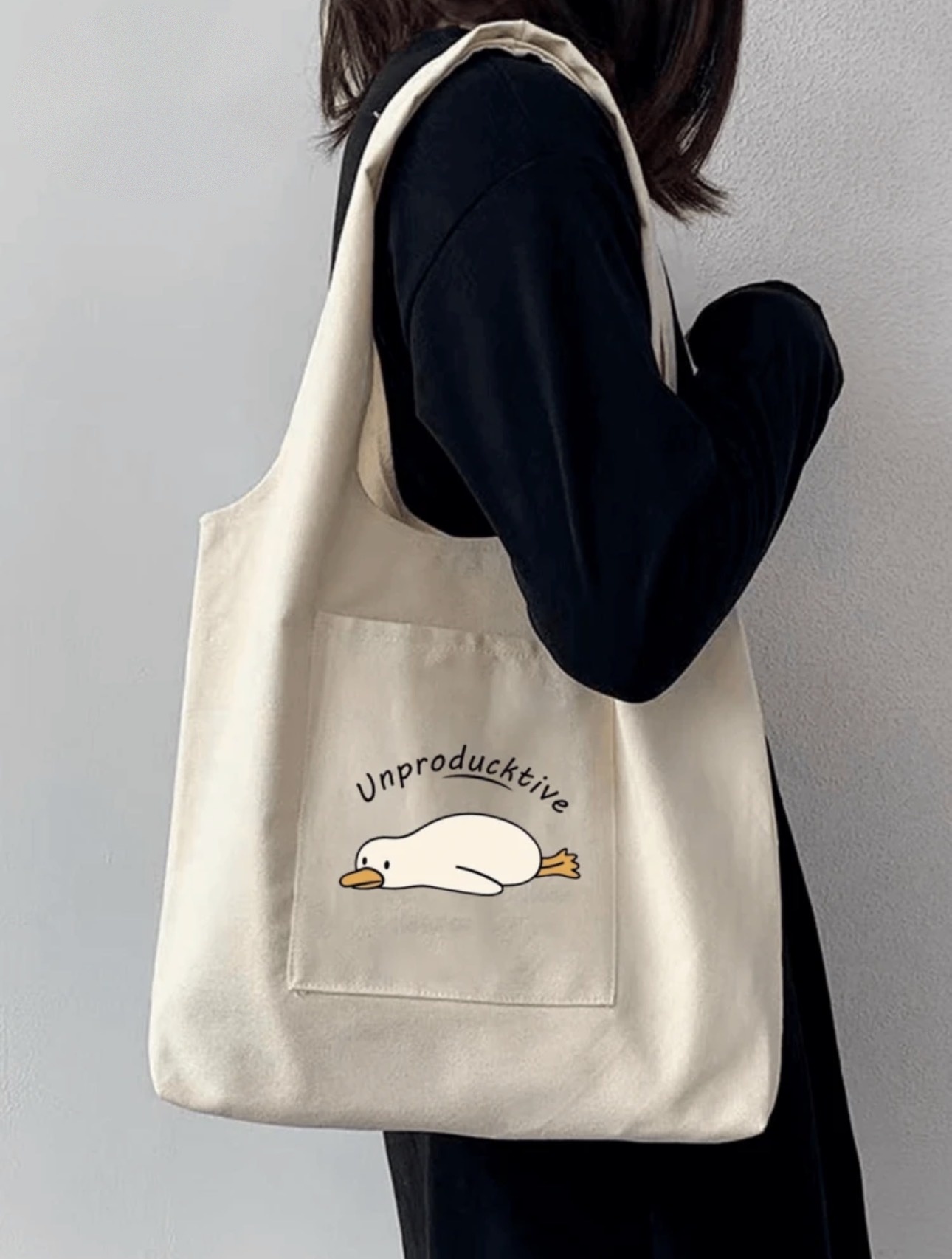 Chill Duck Unproductive Tote Bag