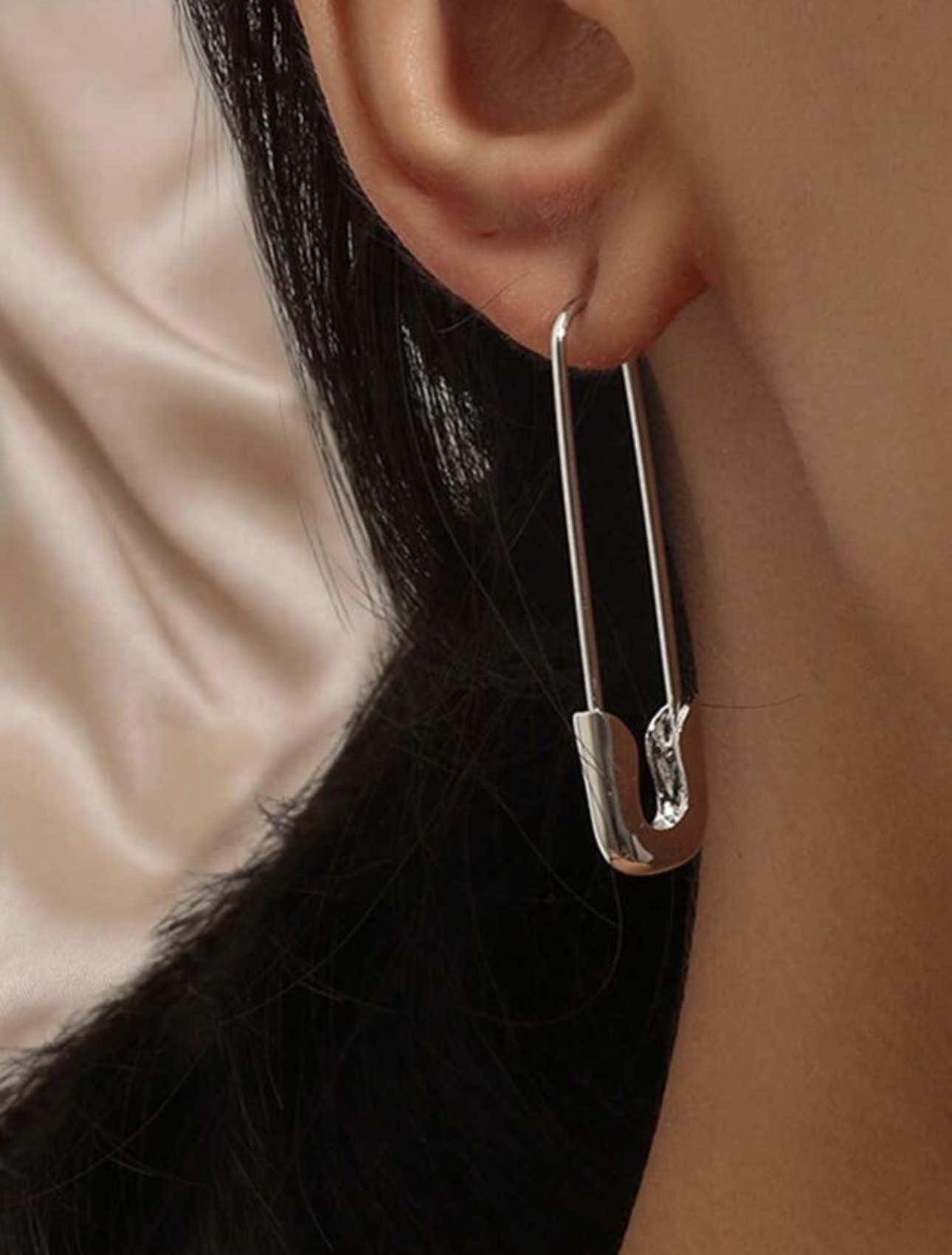 Simple Hair Pin Inspired Earrings