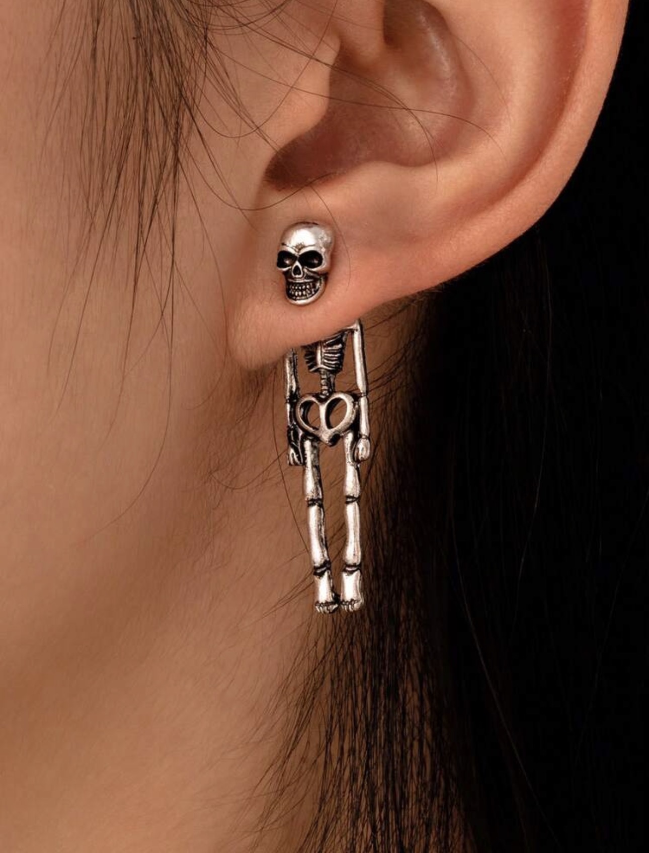 Skeleton Stud Earrings