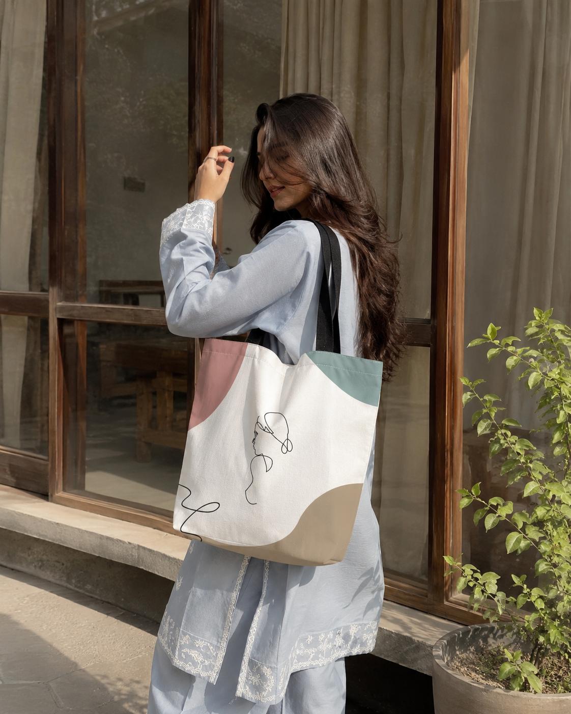 Portable Canvas Tote Bag